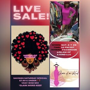 🫶🏾VDay X BHM FB Live Sale Special: Saturday 2/7/26📦12pm EST❣️